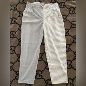 Bershka 2Tailored gray color-block trousers in size EUR 40/USA 8.